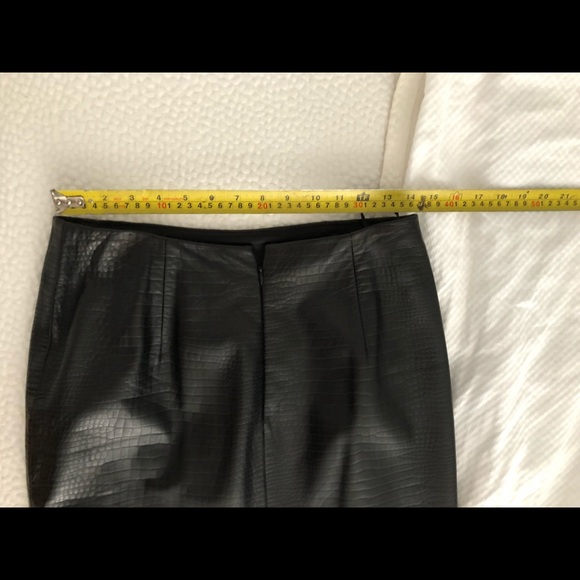 100%genuine leather pencil croco skirt - Picture 6 of 7